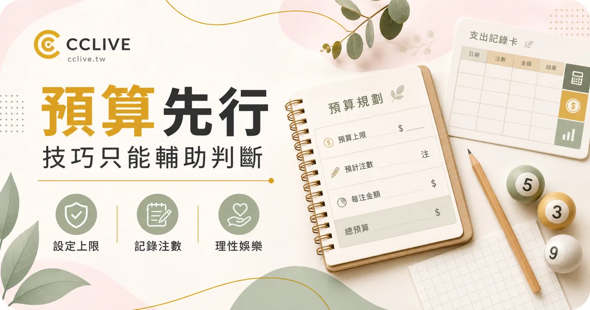 539選號預算控管與風險提醒圖