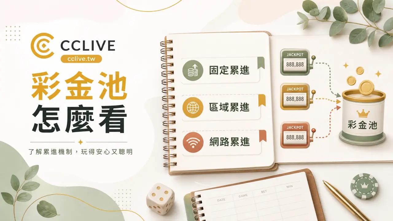 CCLIVE 彩金池怎麼看，固定累進、區域累進與網路累進比較