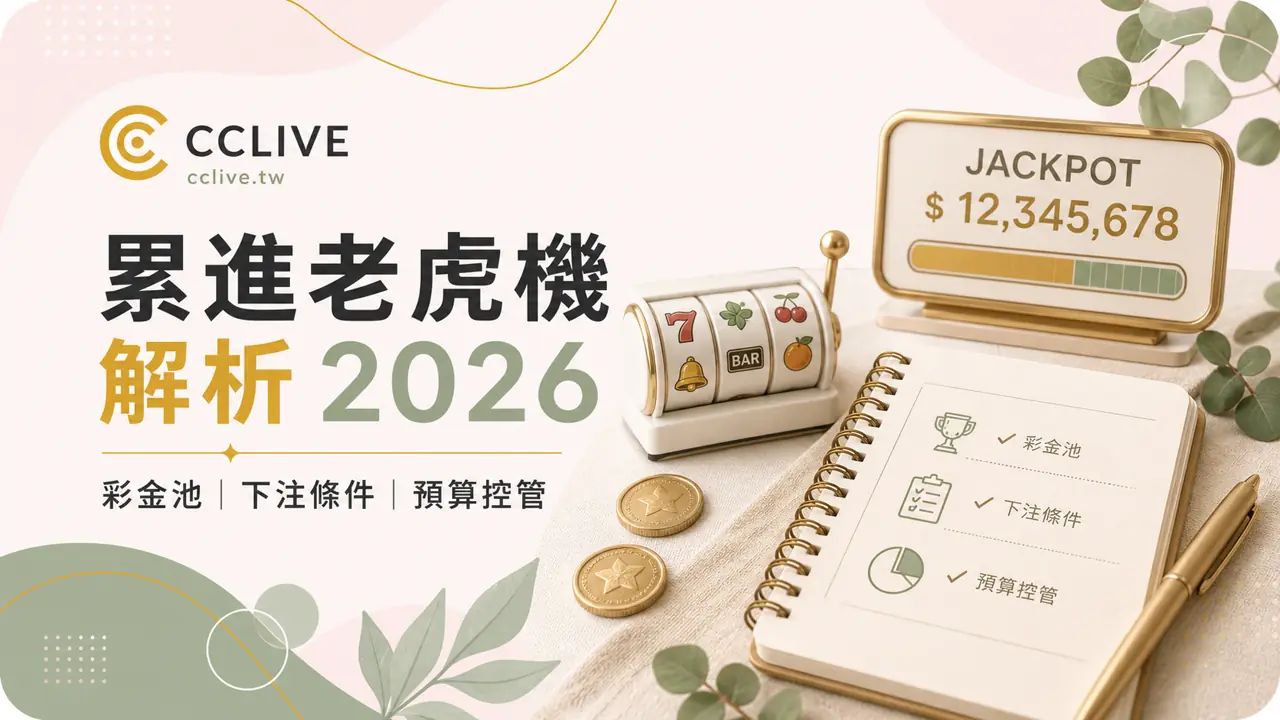 CCLIVE 累進老虎機解析 2026，整理彩金池、下注條件與預算控管