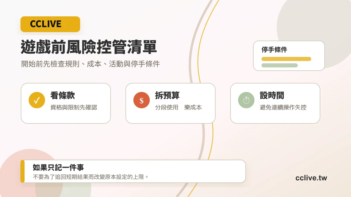 CCLIVE 風險控管清單