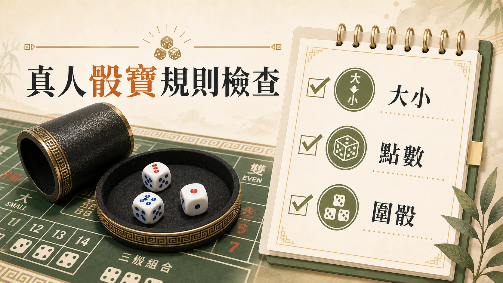 真人骰寶怎麼玩？下注區、牌桌節奏與常見誤區｜CCLIVE