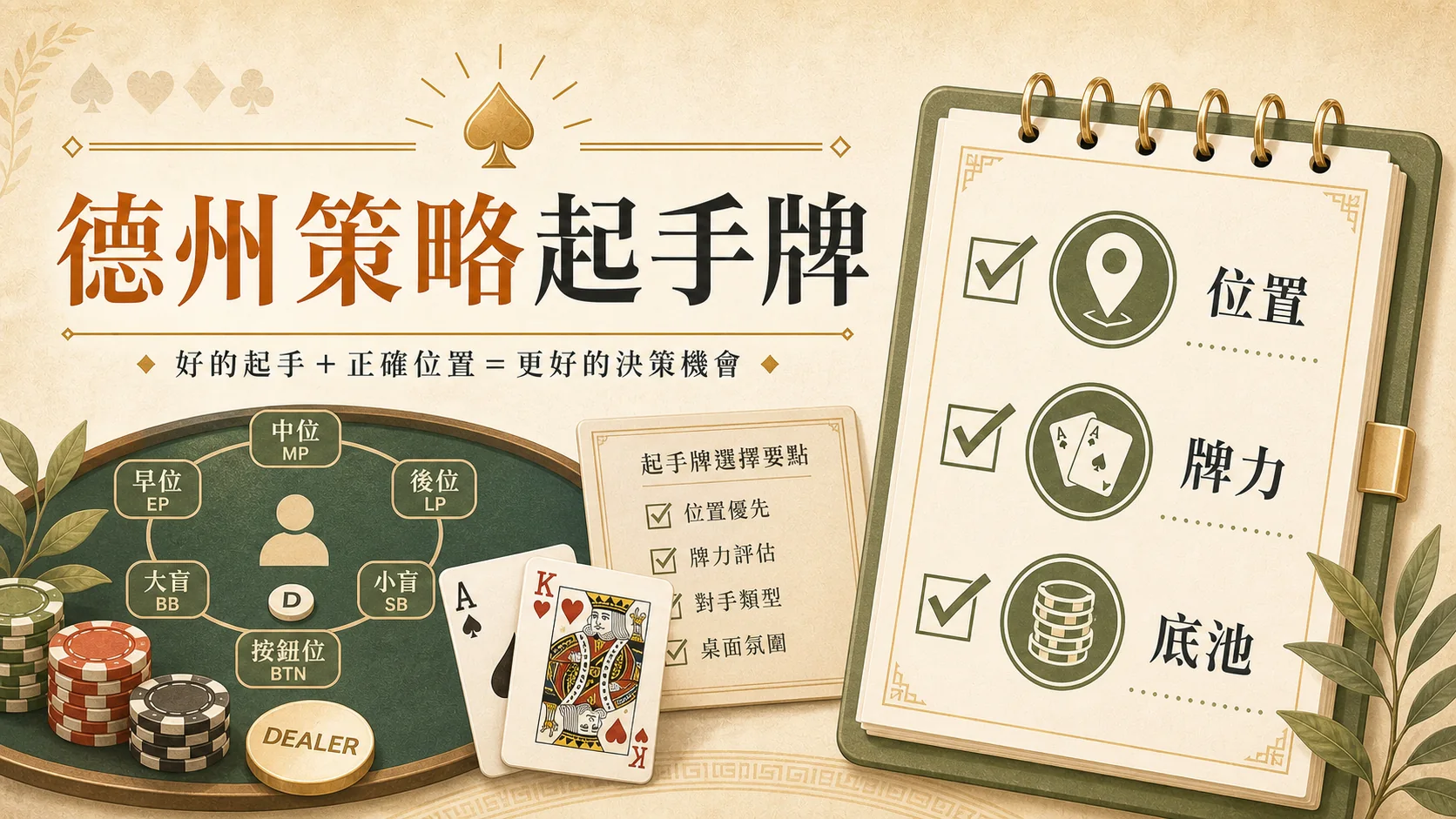 德州撲克策略怎麼看？起手牌、位置與停損界線｜CCLIVE