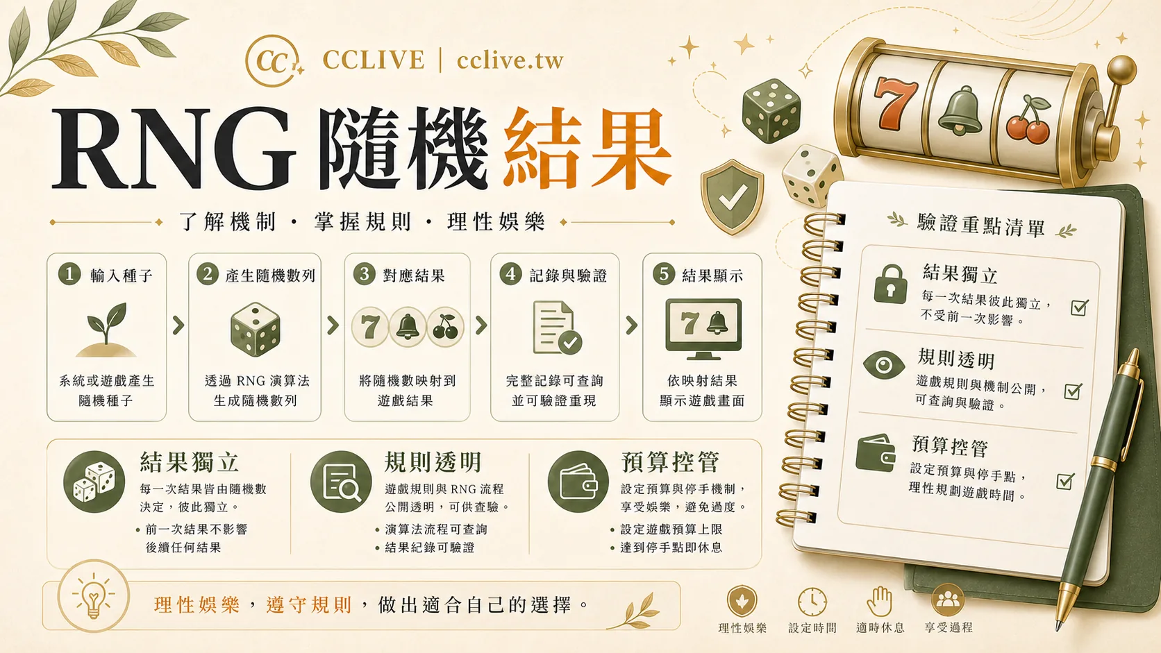 電子遊戲 RNG 解析 2026｜AI 迷思、隨機結果與風險控管