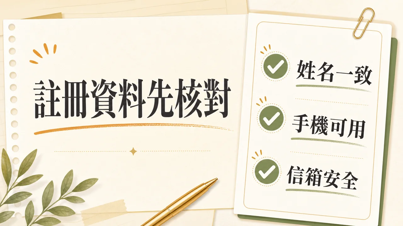 CCLIVE 註冊資料怎麼填？避免驗證卡關的欄位核對指南