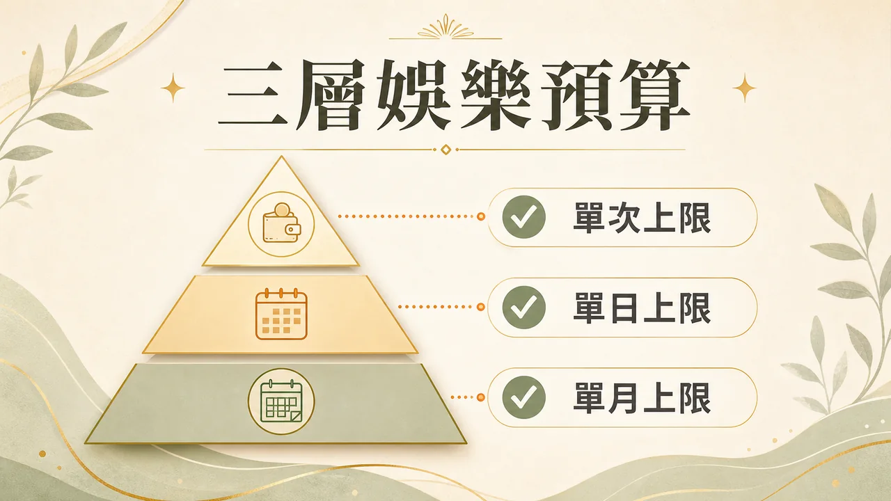 娛樂預算分成單次、單日與單月上限