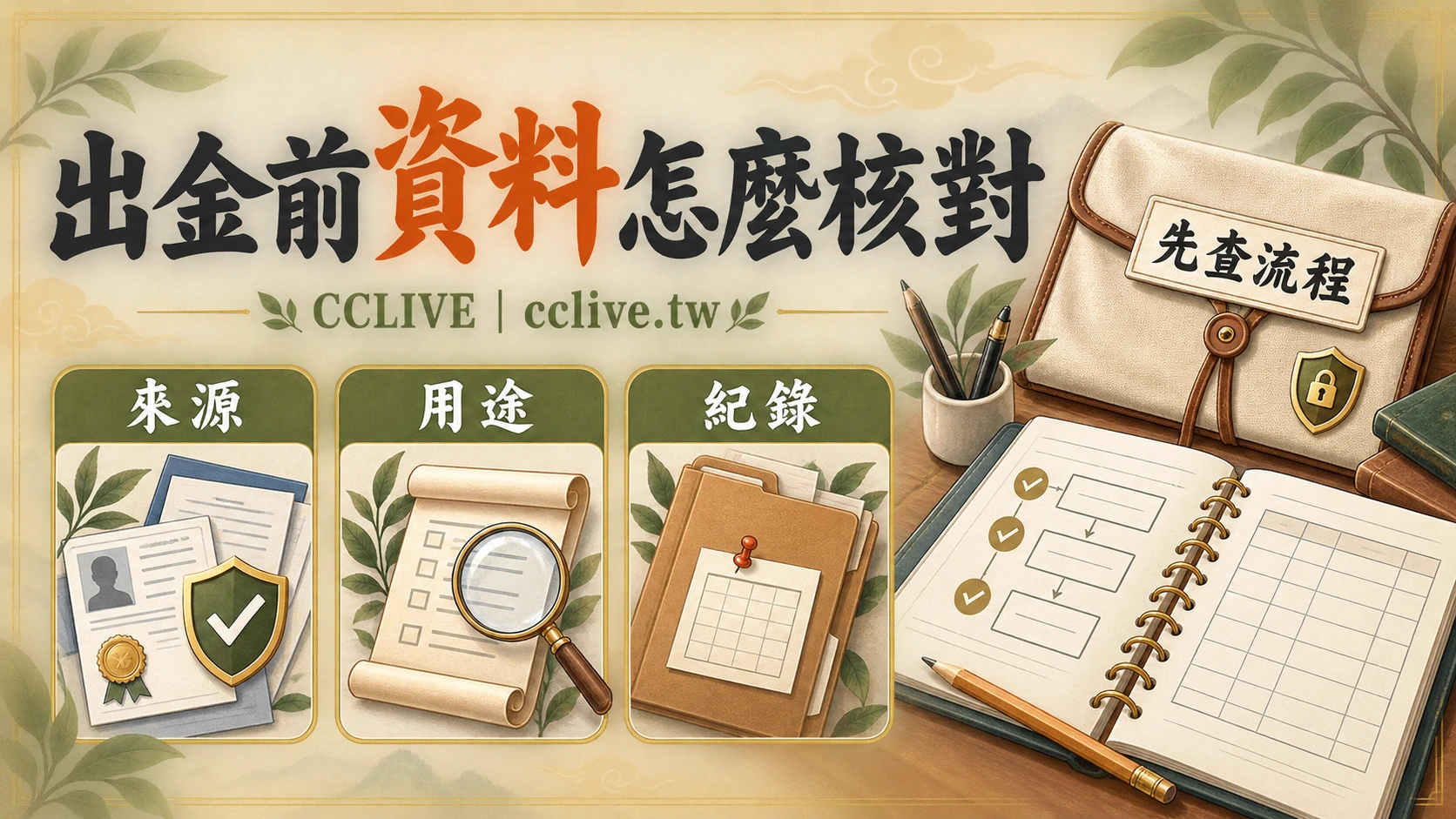 出金前資料核對：個人資料、付款工具與紀錄的整理方式