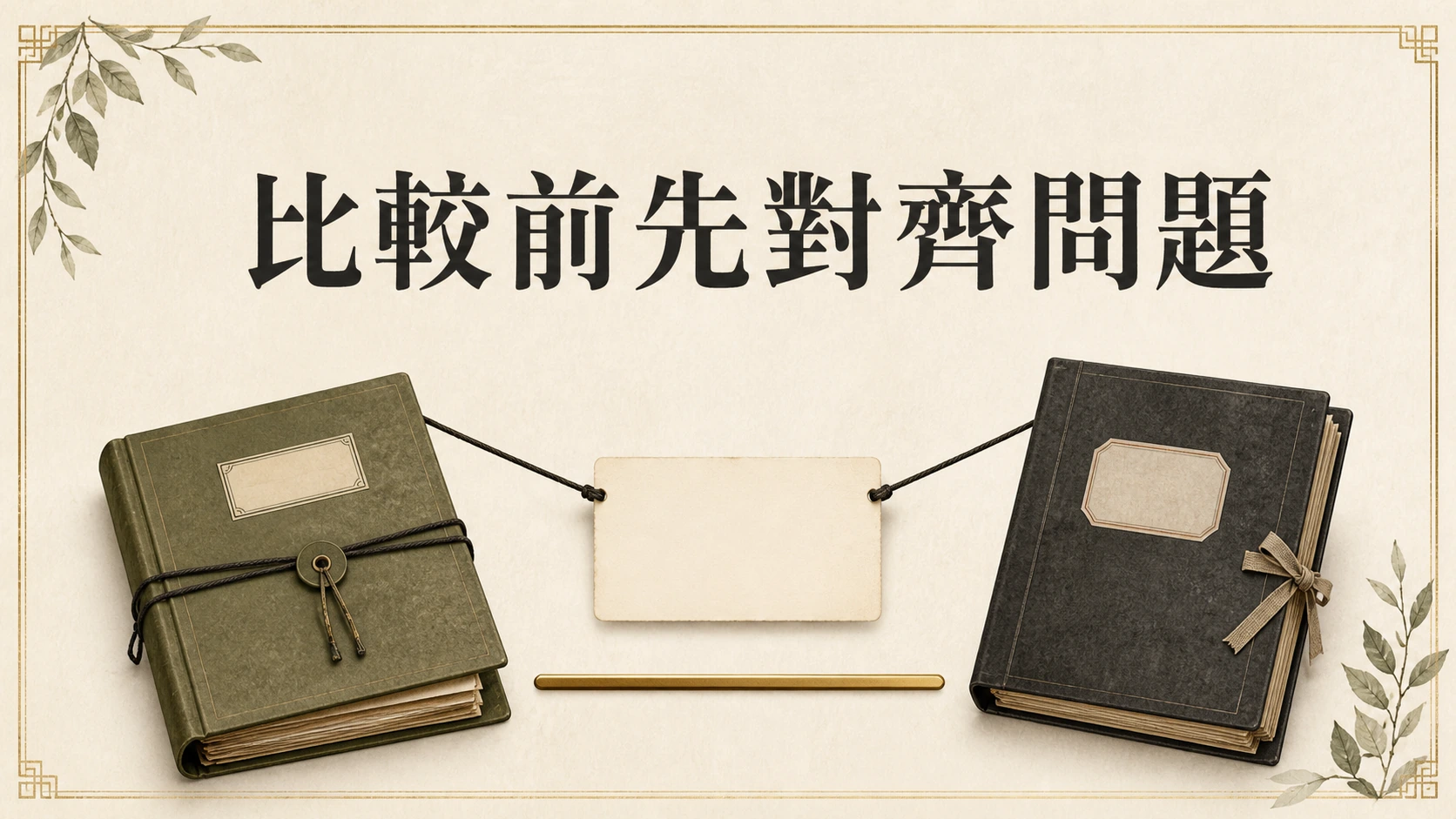 分類比較資訊需求怎麼看？先比資料，不替你選類型