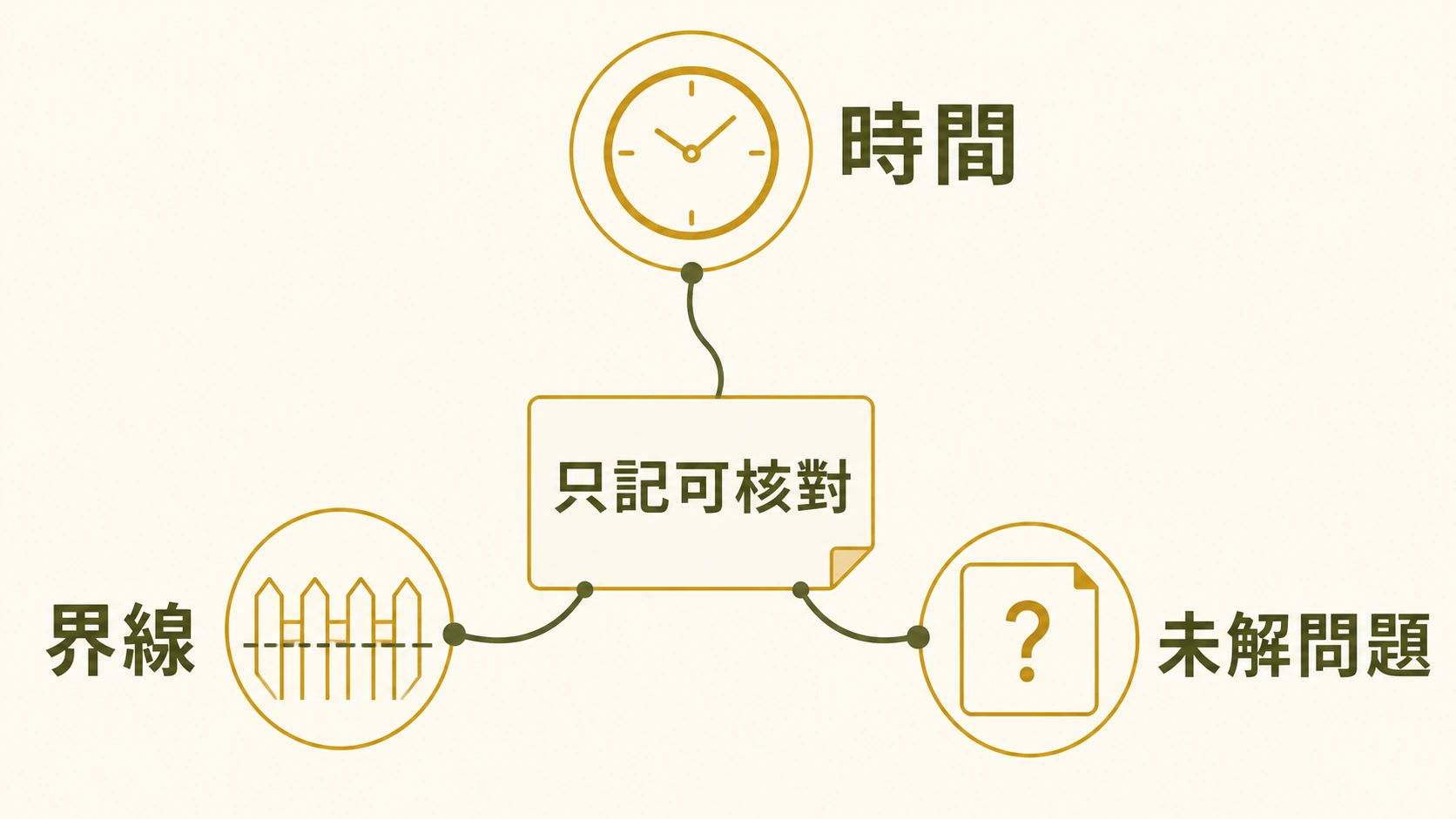 時間、界線與未解問題,只記可核對內容的回顧地圖
