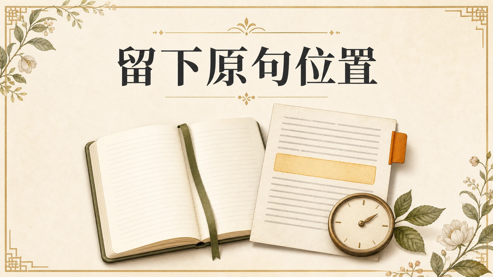 筆記本依序記錄來源段落、查看時間與差異問題