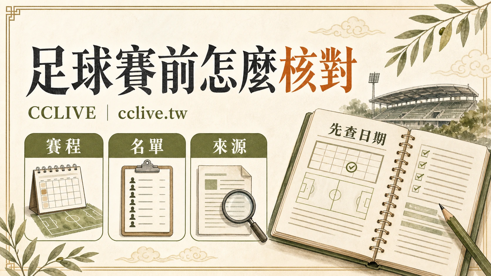 足球賽前資訊怎麼核對？日期、名單與來源的檢查順序
