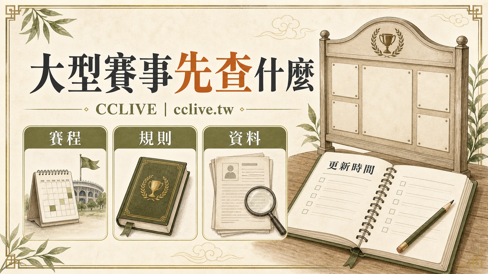大型賽事觀賽與投注前檢查：賽程、規則與資料來源｜CCLIVE