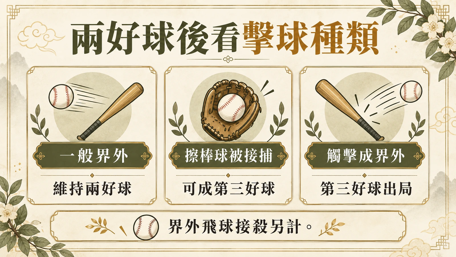 兩好球後看擊球種類
